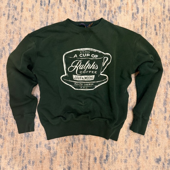 Ralph Lauren Sweaters - Ralph’s Coffee Polo Green Sweatshirt